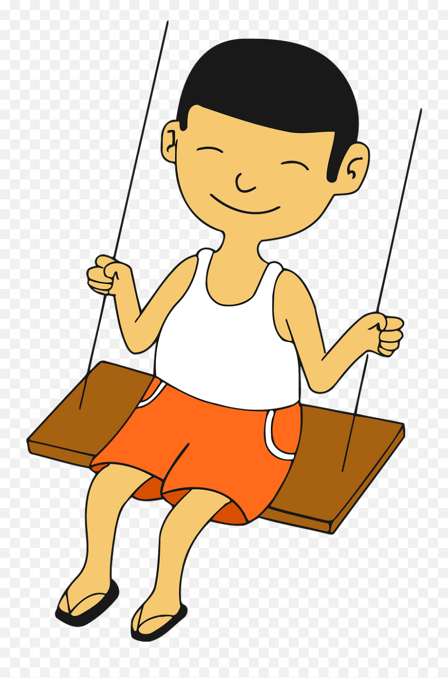 Boy - Clipart Kid On A Swing Emoji,Boy Fishing Pole Fish Emoji
