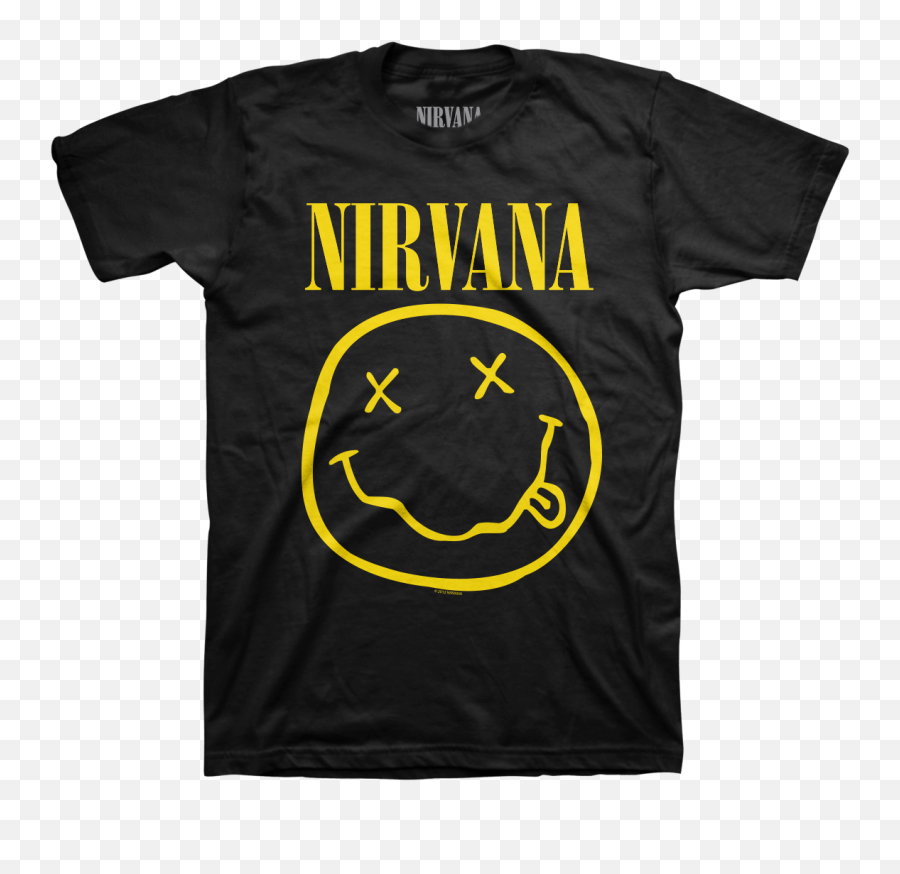 Download Smiley Tee - Kurt Cobain Nirvana Logo Emoji,Nirvana Emoji