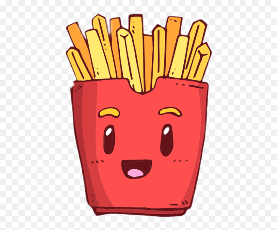 Papasfritas Potato Chips Frenc - Cartoon Fries Drawing Emoji,Potato Chip Emoji