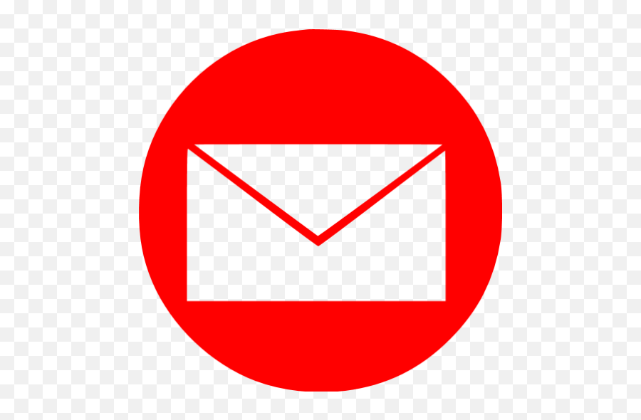 Red Email 14 Icon - Free Red Email Icons Red Email Icon Transparent Emoji,Email Emoticon Symbols