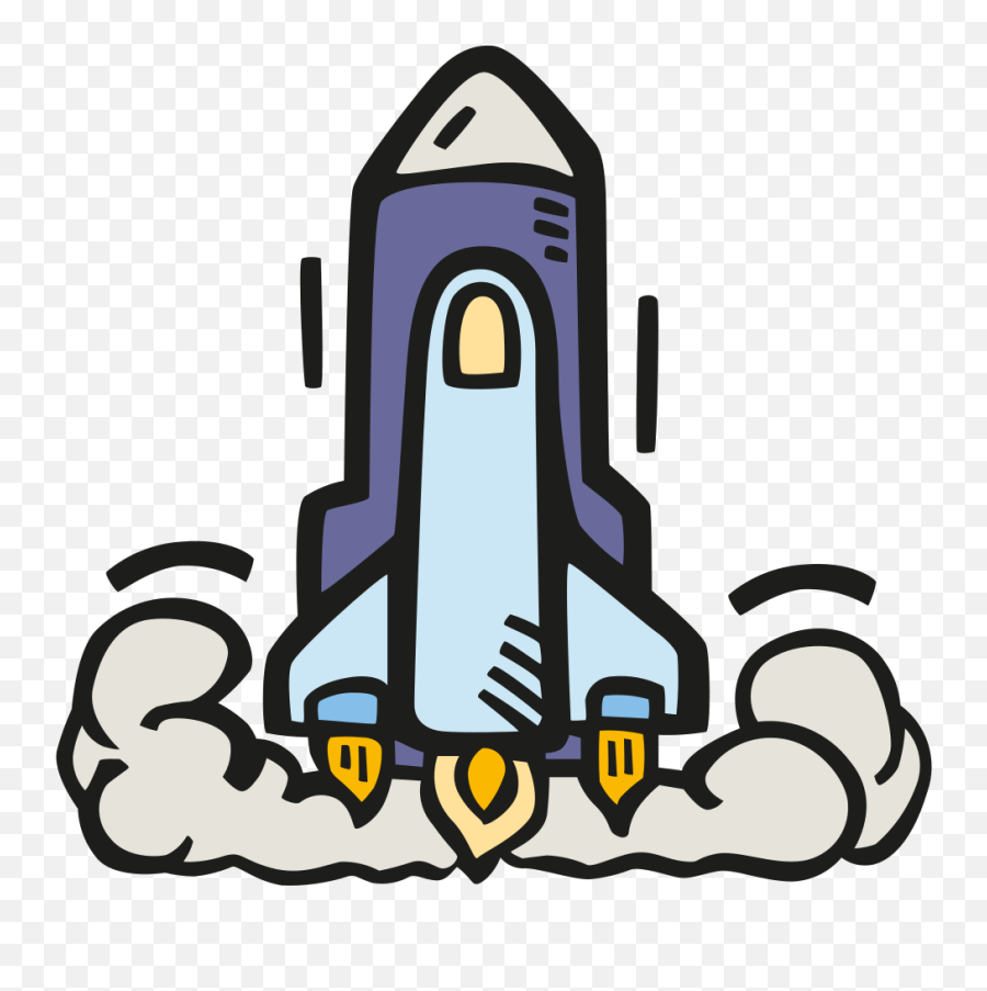 Space Shuttle Launch Icon - Space Shuttle Launch Icon Png Emoji,Space Shuttle Emoji