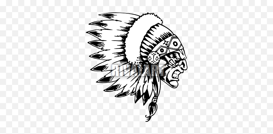 Indian Wearing Headdress Side View - Indian Tattoo Side View Emoji,Hit Dem Folks Emoji