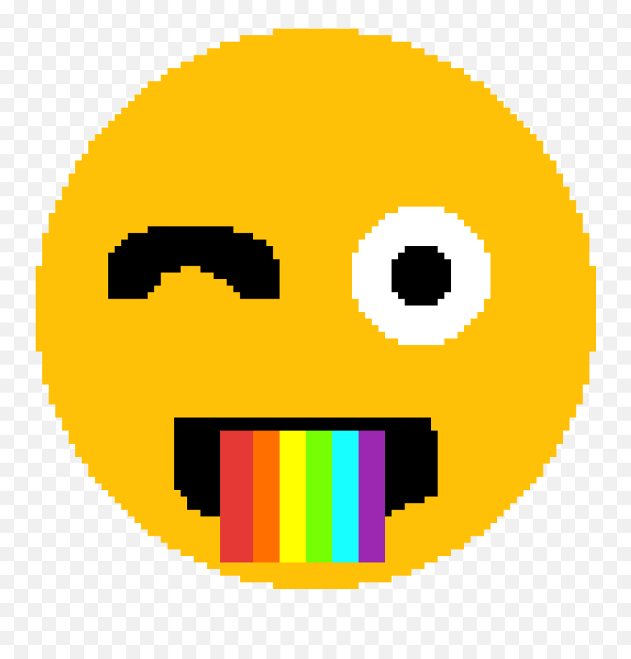 Rainbow Emoji - Pixel Art Steelers Logo,Rainbow Emoji