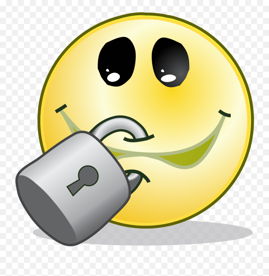 Smiley Lipsealed - Smiley Emoji,Smiley Emoticon