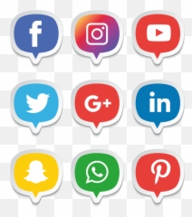 Social Media Icons Set Logo Vector - Transparent Background Instagram Logo Emoji,Kodak Black Emoji