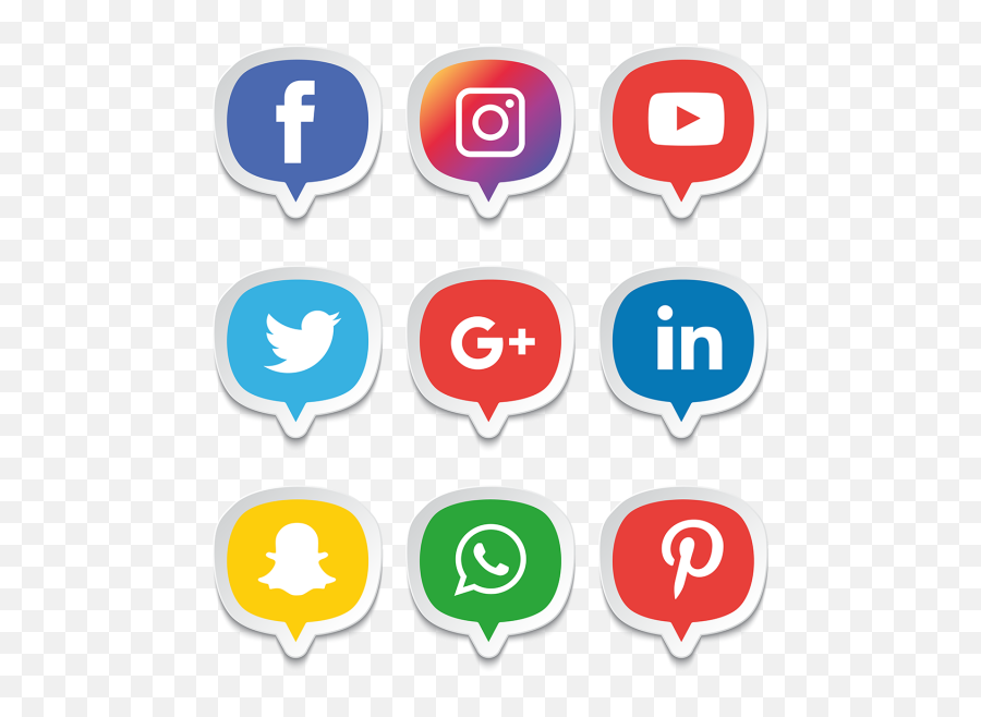 Social Media Icons Set Logo Vector - Transparent Background Instagram Logo Emoji,Kodak Black Emoji