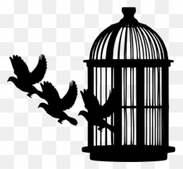 Bird Cage Silhouette - Draw A Emoji