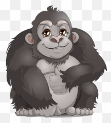 136 Ape Free Clipart - Gorilla Clip Art Emoji,Ape Emoji