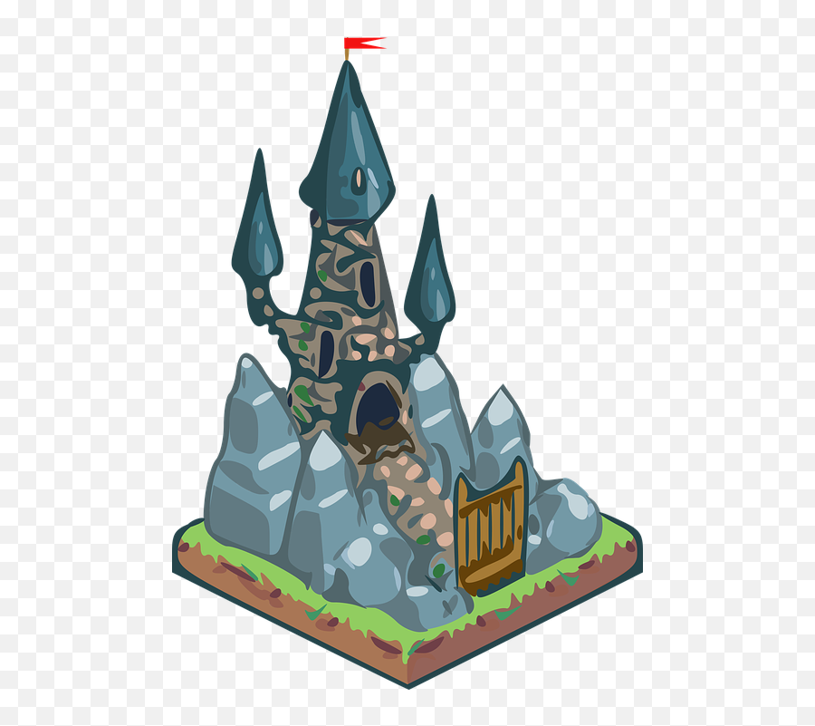 Castle Fantasy Isometry The Middle - Clip Art Emoji,Disney World Emoji