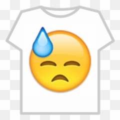 Sweating Emoji - Face With Cold Png