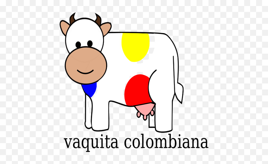 Colombian Cow Vector Clip Art - Pumping Cow Clip Art Emoji,Colombian Flag Emoji