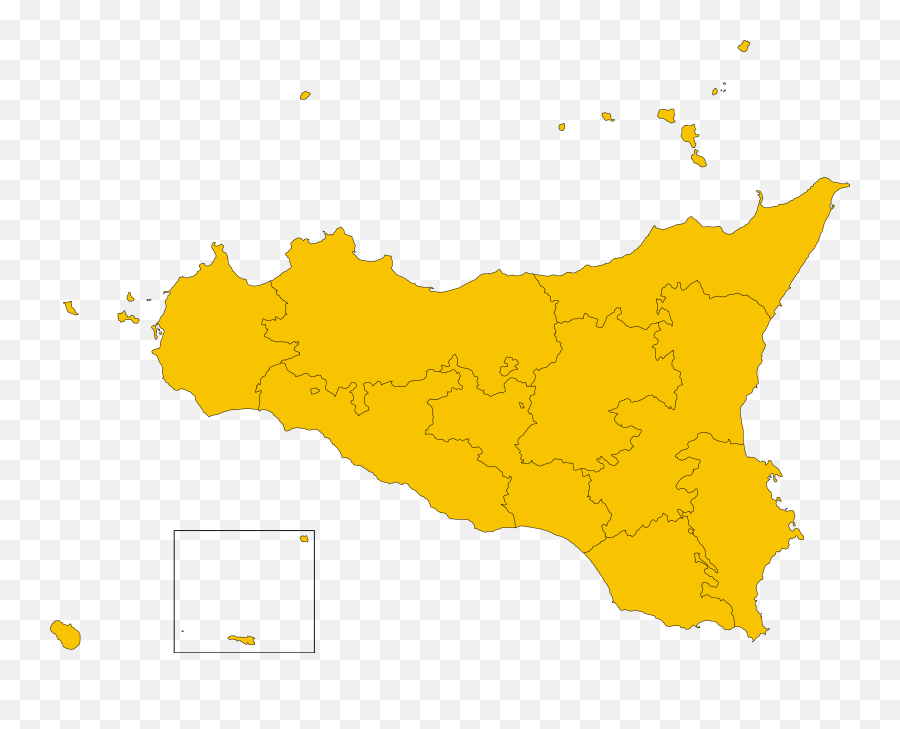 Map Of Region Of Sicily Italy - Sicilia Svg Emoji,Sicily Flag Emoji