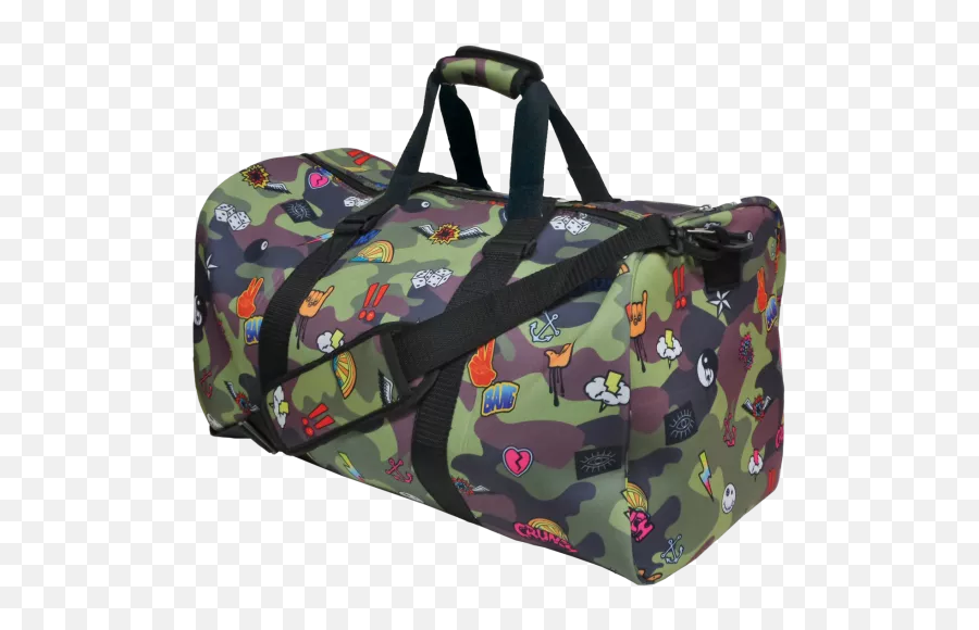 Camo Duffle Bag - Garment Bag Emoji,Suitcase Emoji