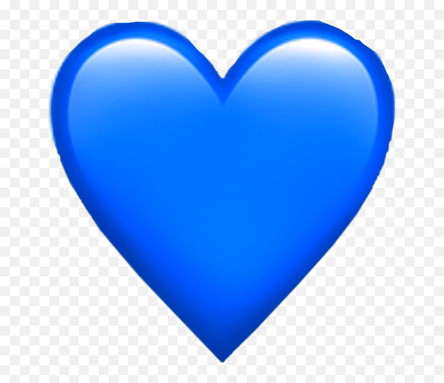 Blue Heart Emoji Sticker Freetoedit - Blue Heart Picsart Stickers,Emoji Heart Stickers