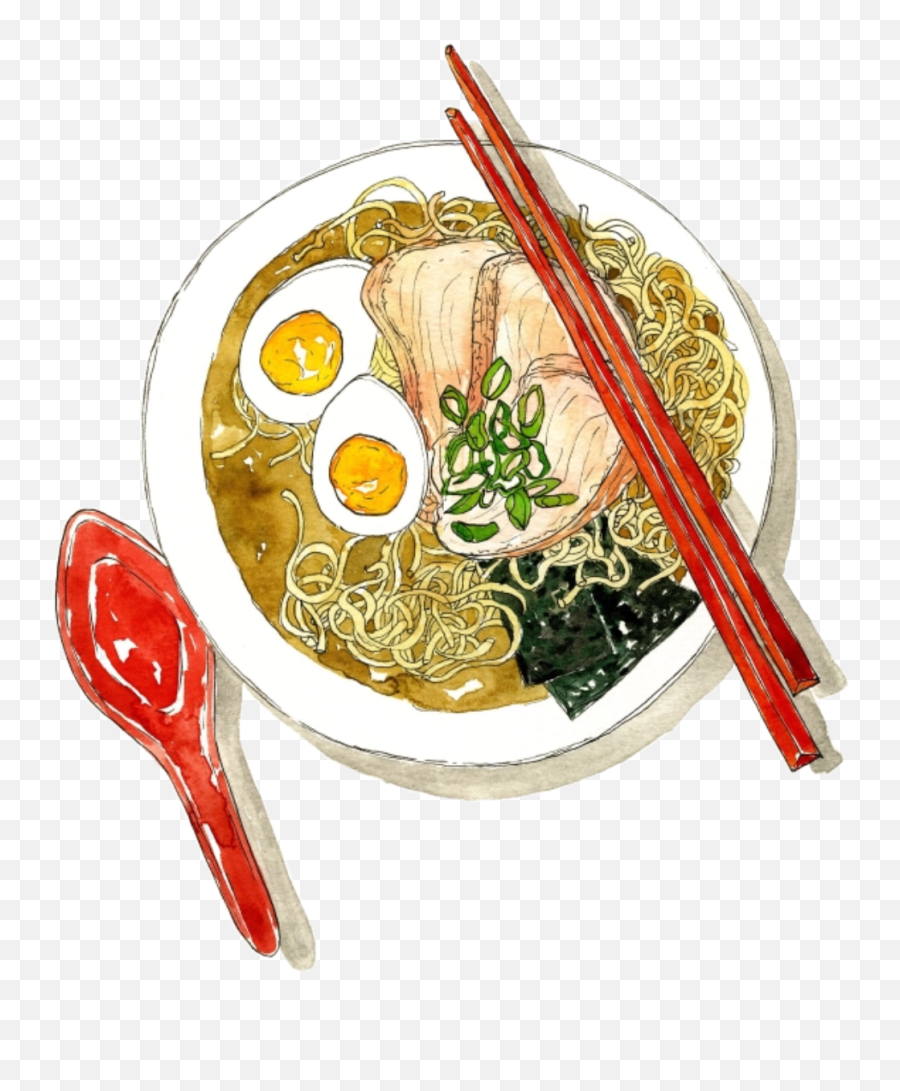 Notmyart Ramen Drawing Noodles - Bowl Of Ramen Art Emoji,Ramen Emoji