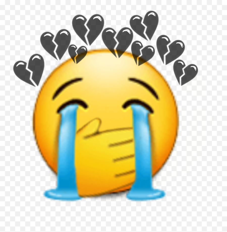 Trending Weinen Stickers - Black Heart Broken Png Emoji,Weiner Emoji