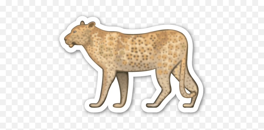 Leopard - Clip Art Emoji,Leopard Emoji