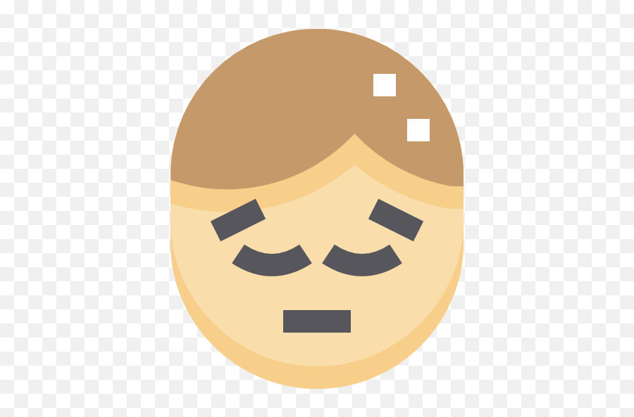Pensativo - Iconos Gratis De Personas Tired Flat Icon Emoji,Emoticon Pensativo