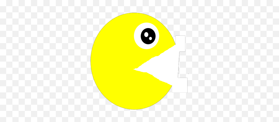 Pacman Ghost Left Looking Png Svg Clip Art For Web - Dot Emoji,Pac Man Emoji