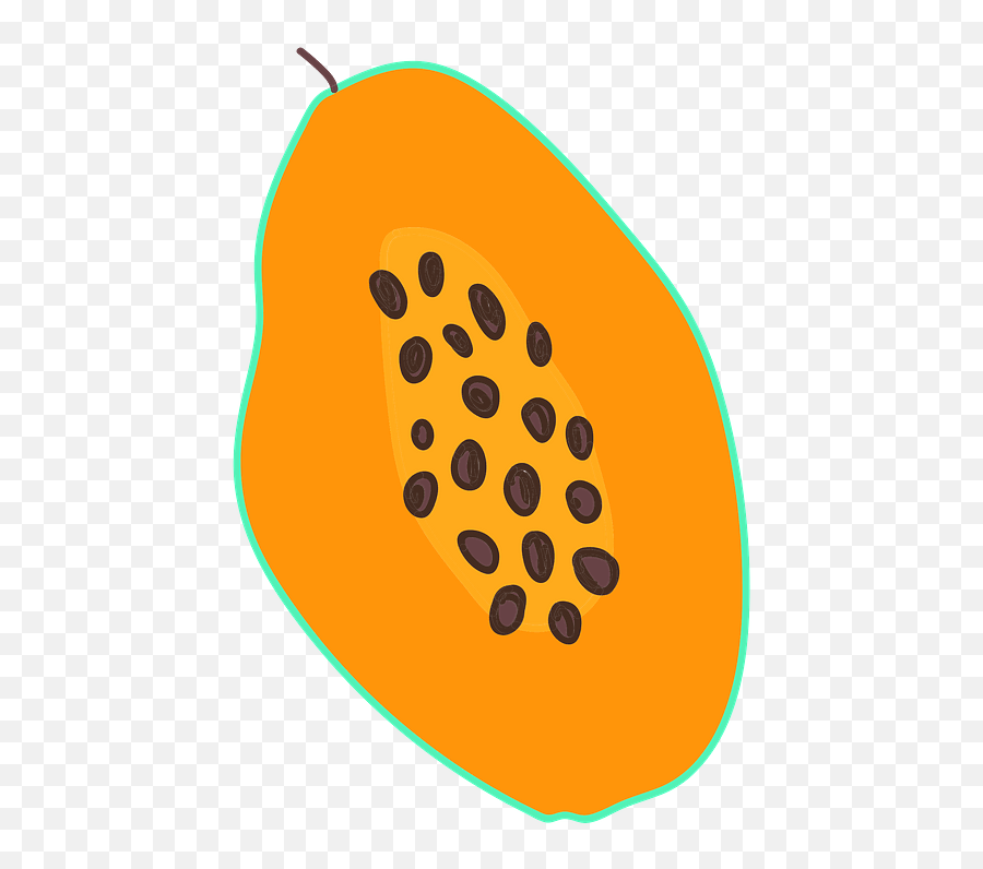 Papaya Clipart - Fresh Emoji,Papaya Emoji