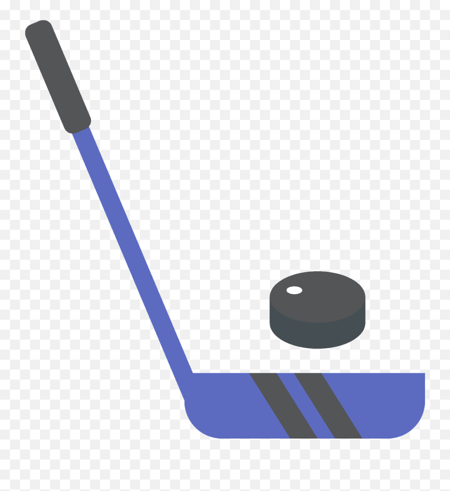Hockey Puck And Stick Clipart - Vertical Emoji,Hockey Stick Emoji