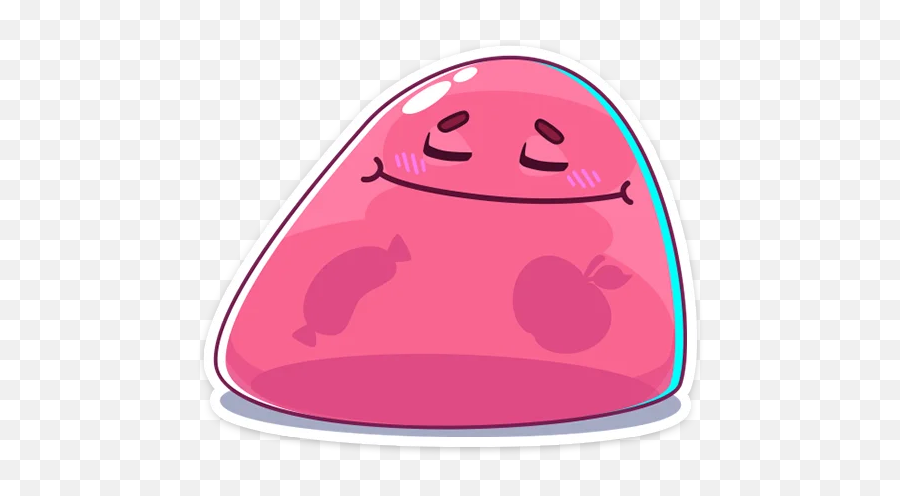 Telegram Sticker 3 From Collection Slime - Happy Emoji,Emoji Slime