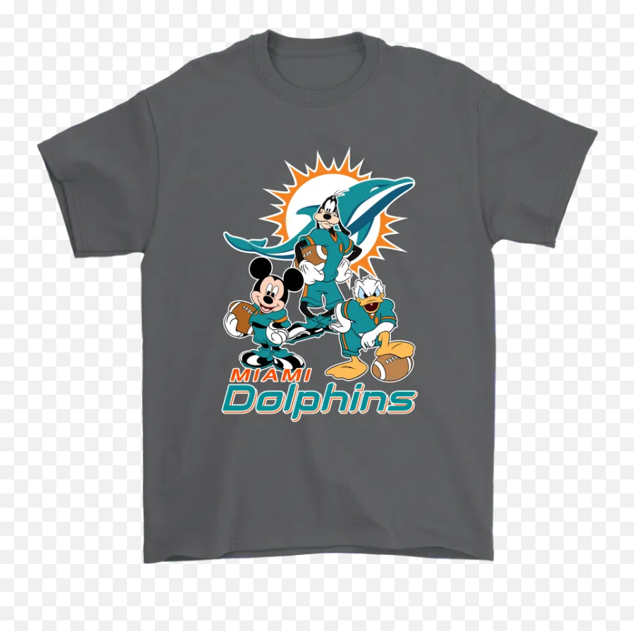 Mickey Donald Goofy The Three Miami Dolphins Football Shirts U2013 Nfl T - Shirts Store Supreme Stitch Shirt Emoji,Donald Duck Emoji