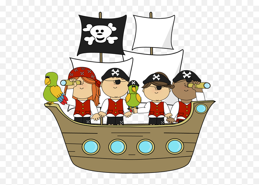Library Of Pirate Book Clip Art Freeuse Library Png Files - Pirate Clip Art For Kids Emoji,Pirate Ship Emoji