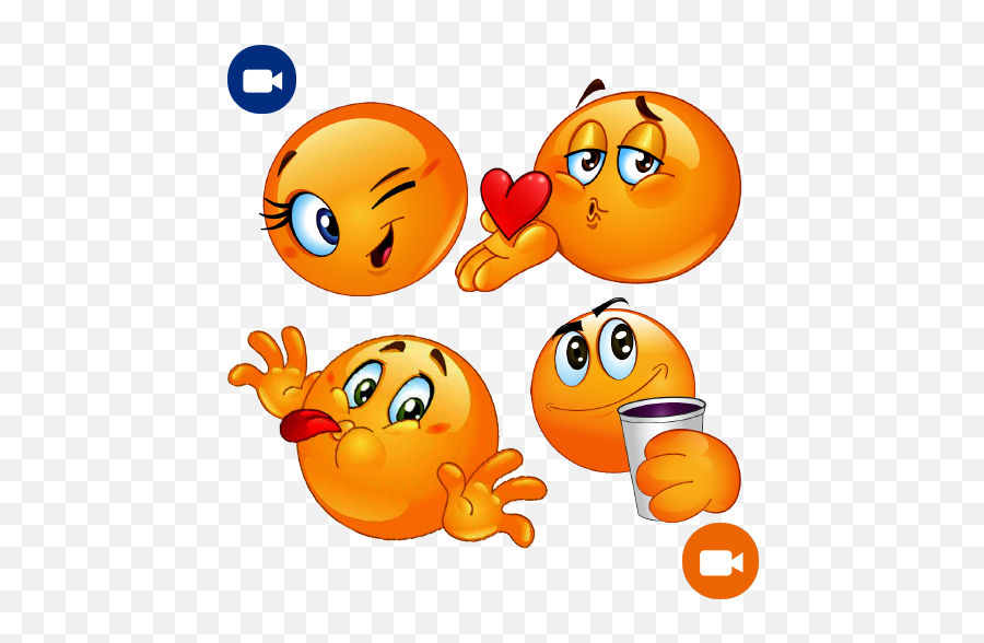 Stickers For Google Duo 1 - Much Emoji,Hangout Emoticons