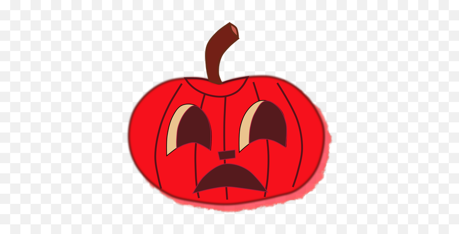 Halloween Pumpkin 2 Vector Image - Red Pumpkin Clipart Emoji,Spider Emoticon
