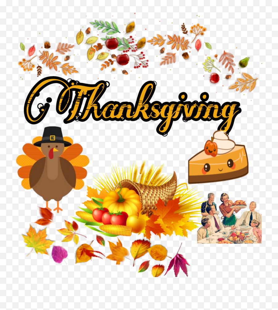 Thanksgiving Thanksgivingday This - Cartoon Emoji,Thanksgiving Emoji Text