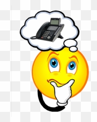 Download Person Thinking Clipart Clip Art Emoticon - Thinking Emoji With Thought Bubble,Thinking Emoticon
