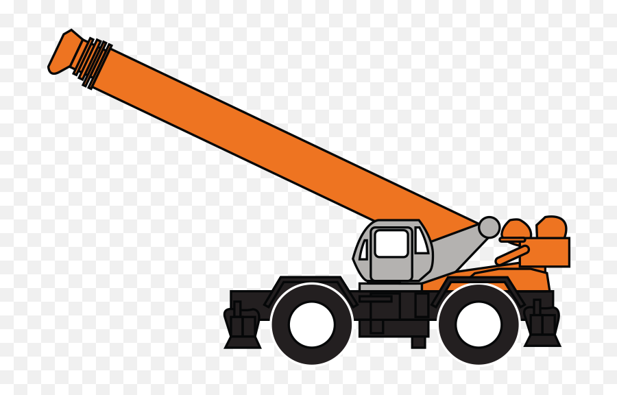 Crane Clipart Vertical - Rough Terrain Crane Logo Emoji,Crane Emoji