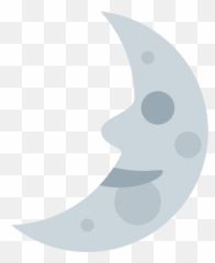 Twemoji 1f31b - Crescent,Crescent Emoji