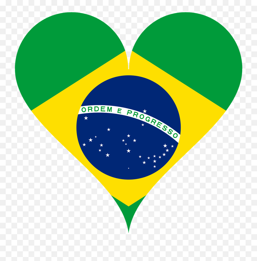 Heart Love Flag Brazil Heart Shaped - Flag Of Brazil Emoji,Lgbt Flag Emoji