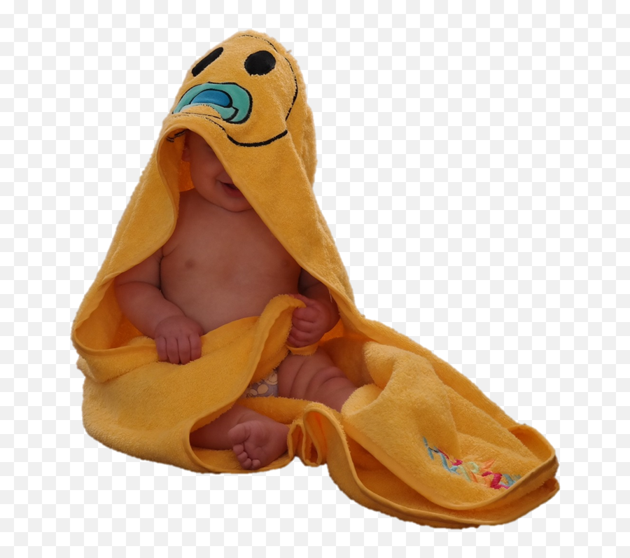 My First Hooded Baby Towel - Plush Emoji,Emoji Towel