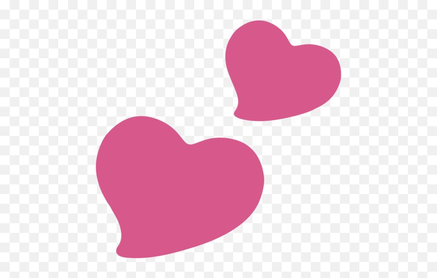Two Hearts Emoji - Heart Emojis Android Png,Double Heart Emoji