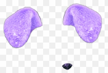 Glitter Sparkles Dog Dogs Dogear Ear - Lavender Emoji