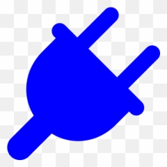 Electric Plug Icon at GetDrawings Free download - Blue Emoji