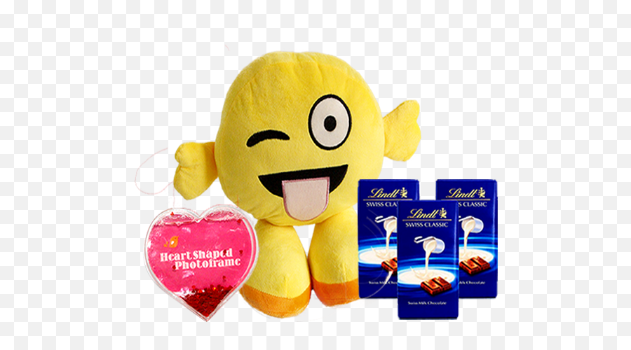 Emoji Plush Chocolates Frame - Stuffed Toy,Sugar Emoji