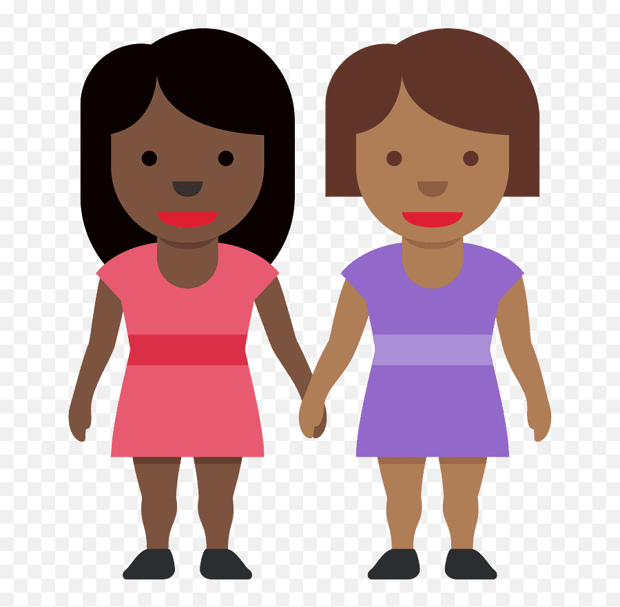 Women Holding Hands Emoji Clipart,Emoji Women