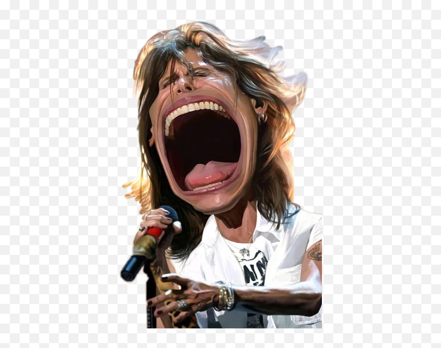 Largest Collection Of Free - Toedit Yell Stickers Steven Tyler Big Mouth Emoji,Yelling Emoji