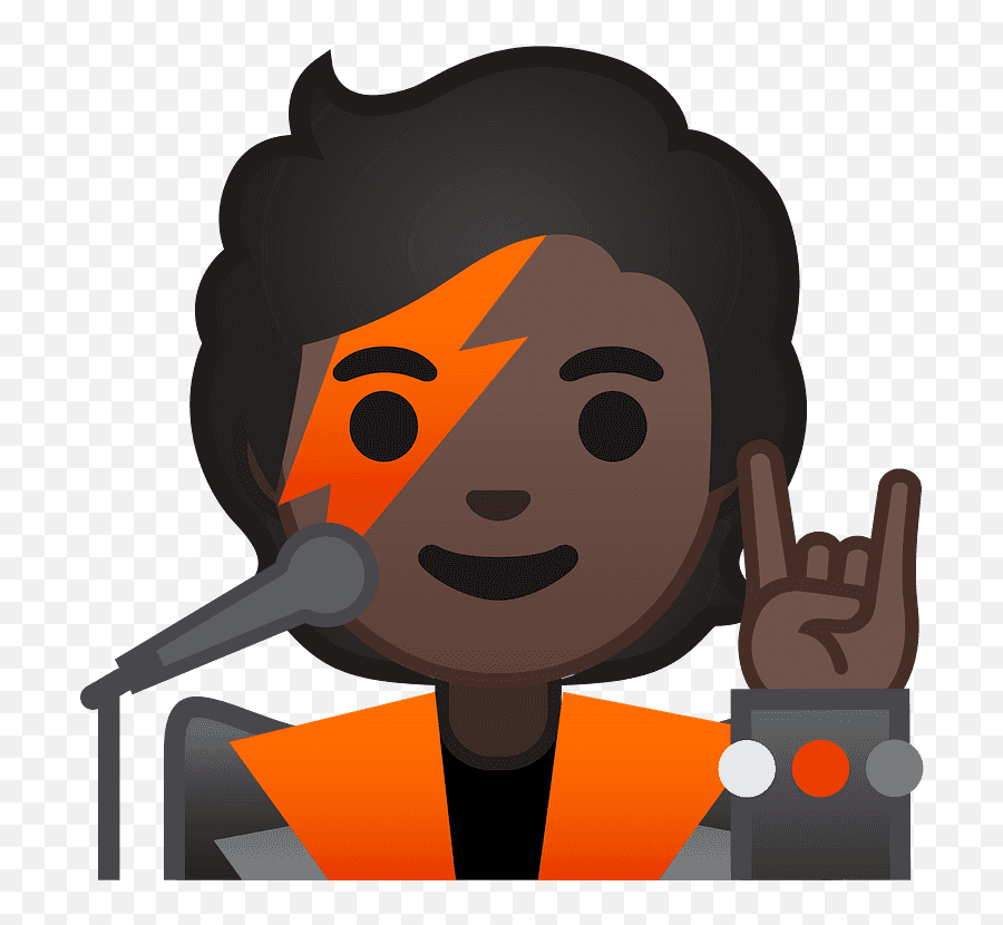 Singer Emoji Clipart - Cantante Animado,Singing Emoji