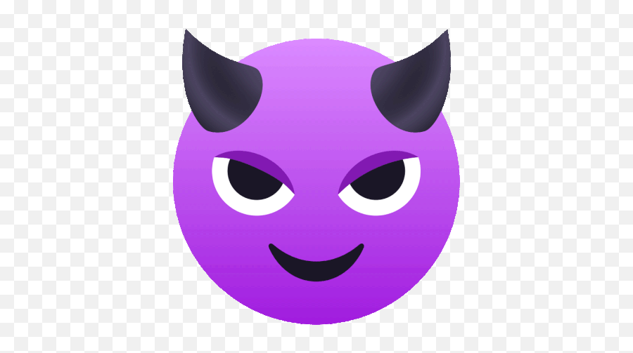 Smiling Face With Horns Joypixels Gif - Gif Demon Face Emoji,Devil Face Emoji