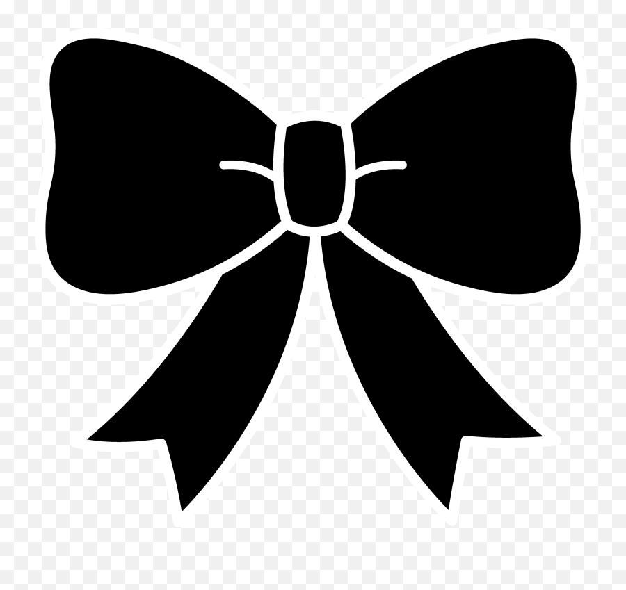 Pin - Bow Silhouette Emoji,Emoji Hair Bows