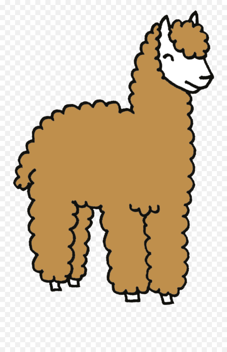 Alpaca Strijkapp Clipart - Animal Figure Emoji,Alpaca Emoji