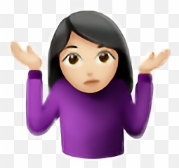 Emoji Iphoneemoji Neonemoji Girlemoji Like I Hope You - Woman Shrugging Light Skin Tone,Hope Emoji