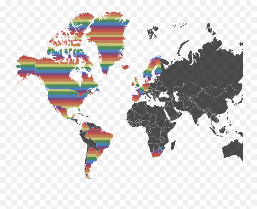 Mapped Countries Where Same - Sex Marriage Is Legal Mapa Del Mundo De Un Solo Color Emoji,Emoji Level 63 Answer
