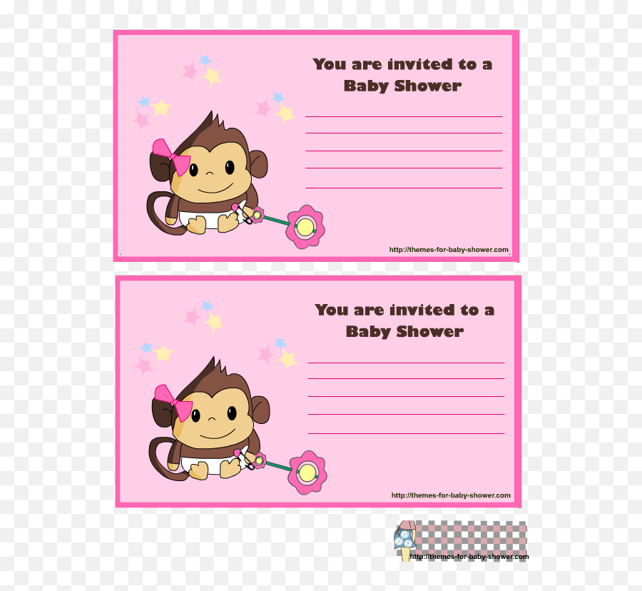 Pin On Baby Shower - Baby Monkey Shower Invitations Emoji,Sock Monkey Emoji