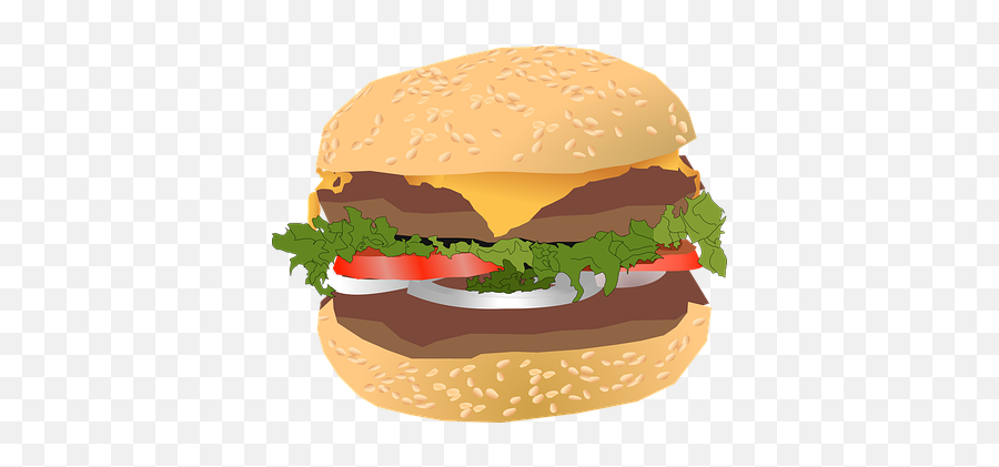 Over 90 Free Burger Vectors - Pixabay Pixabay Hamburger Bun Emoji,Burger Emoticon
